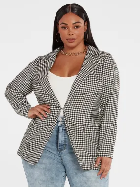 Antoinette Houndstooth Blazer