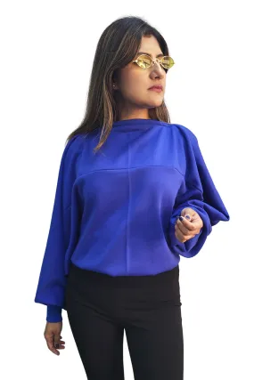 Blue Bliss Harem Sweatshirt Women