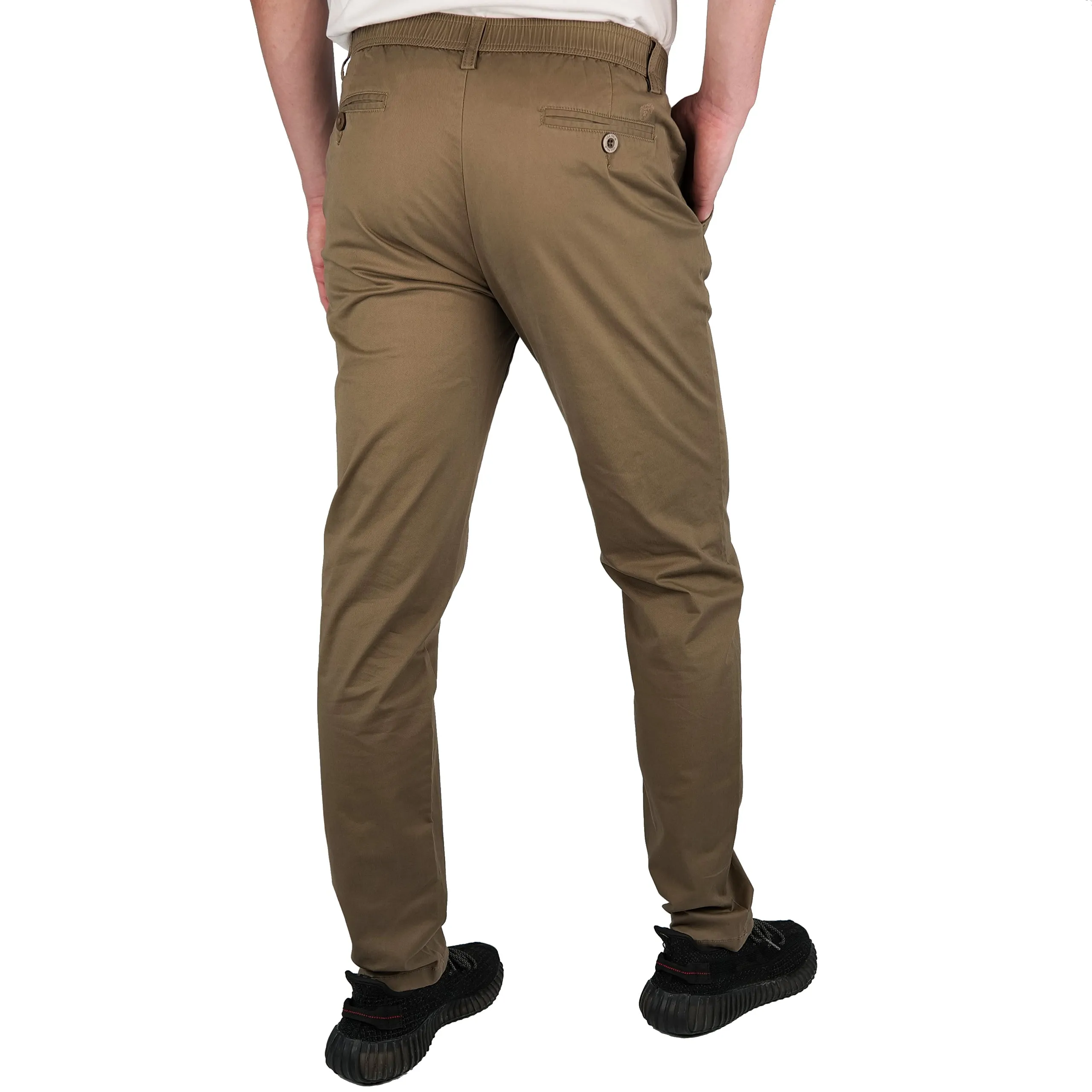 Brushed Stretch Cotton Pants - Final Sale