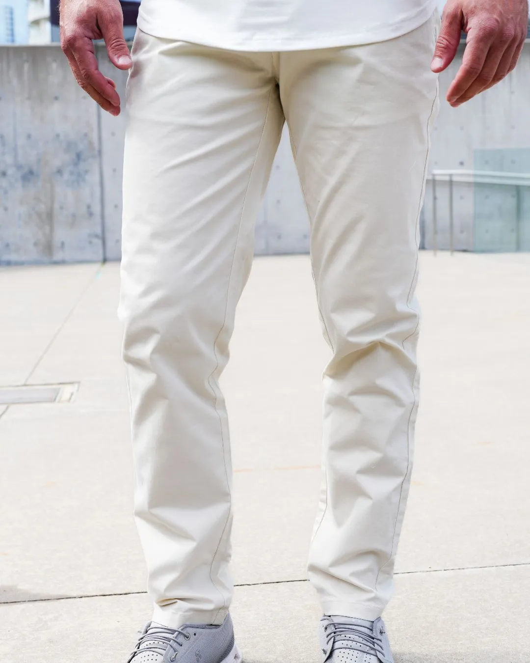 Brushed Stretch Cotton Pants - Final Sale