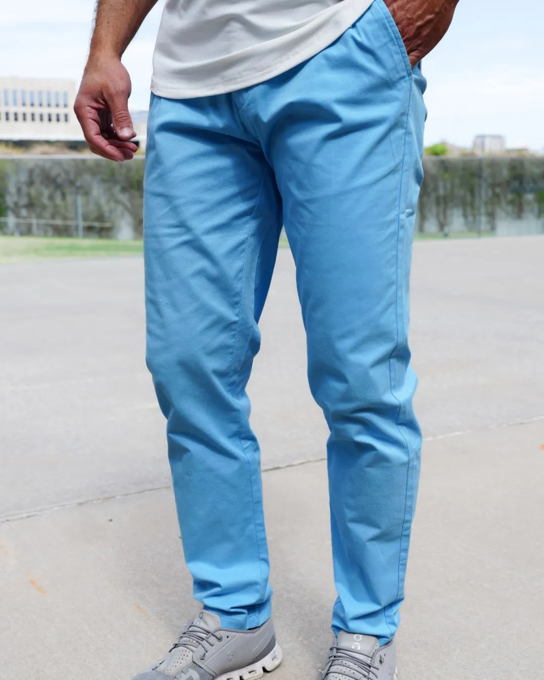 Brushed Stretch Cotton Pants - Final Sale