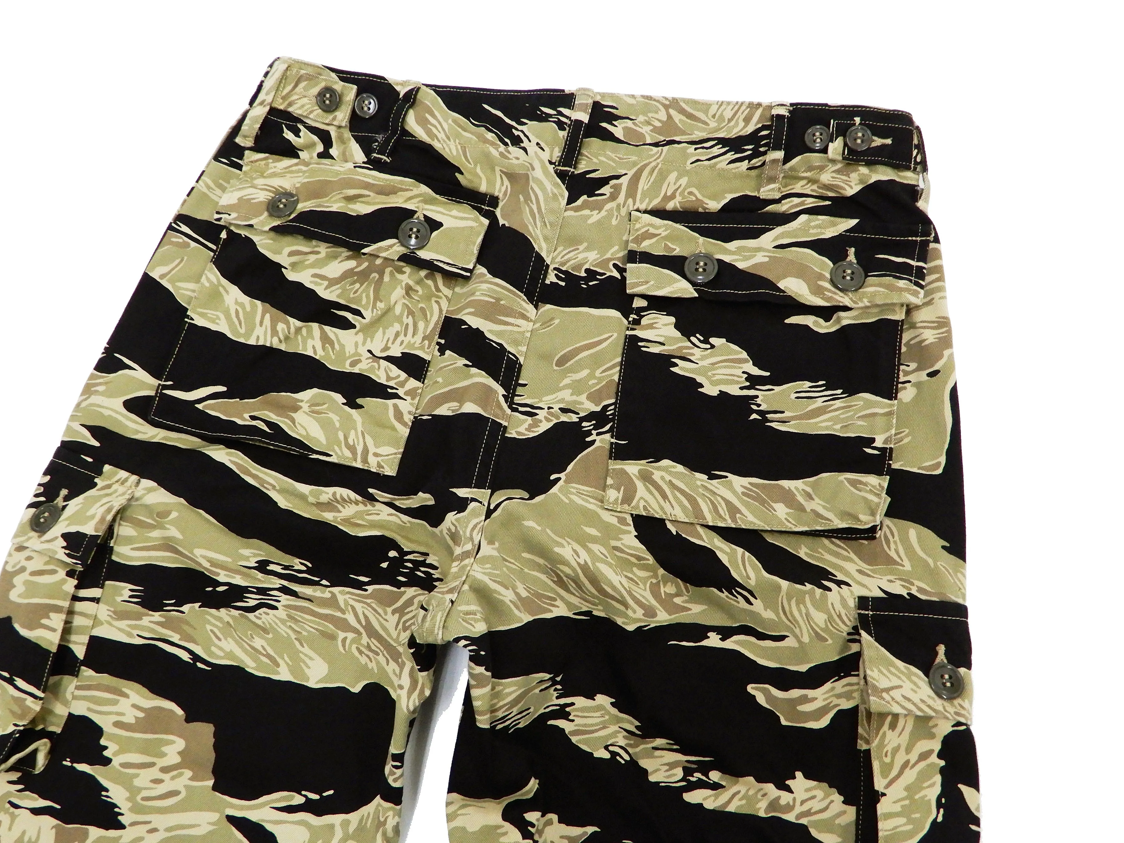 Buzz Rickson Camo Cargo Pants Men's Military Golden Tiger Camouflage Trousers BR41903