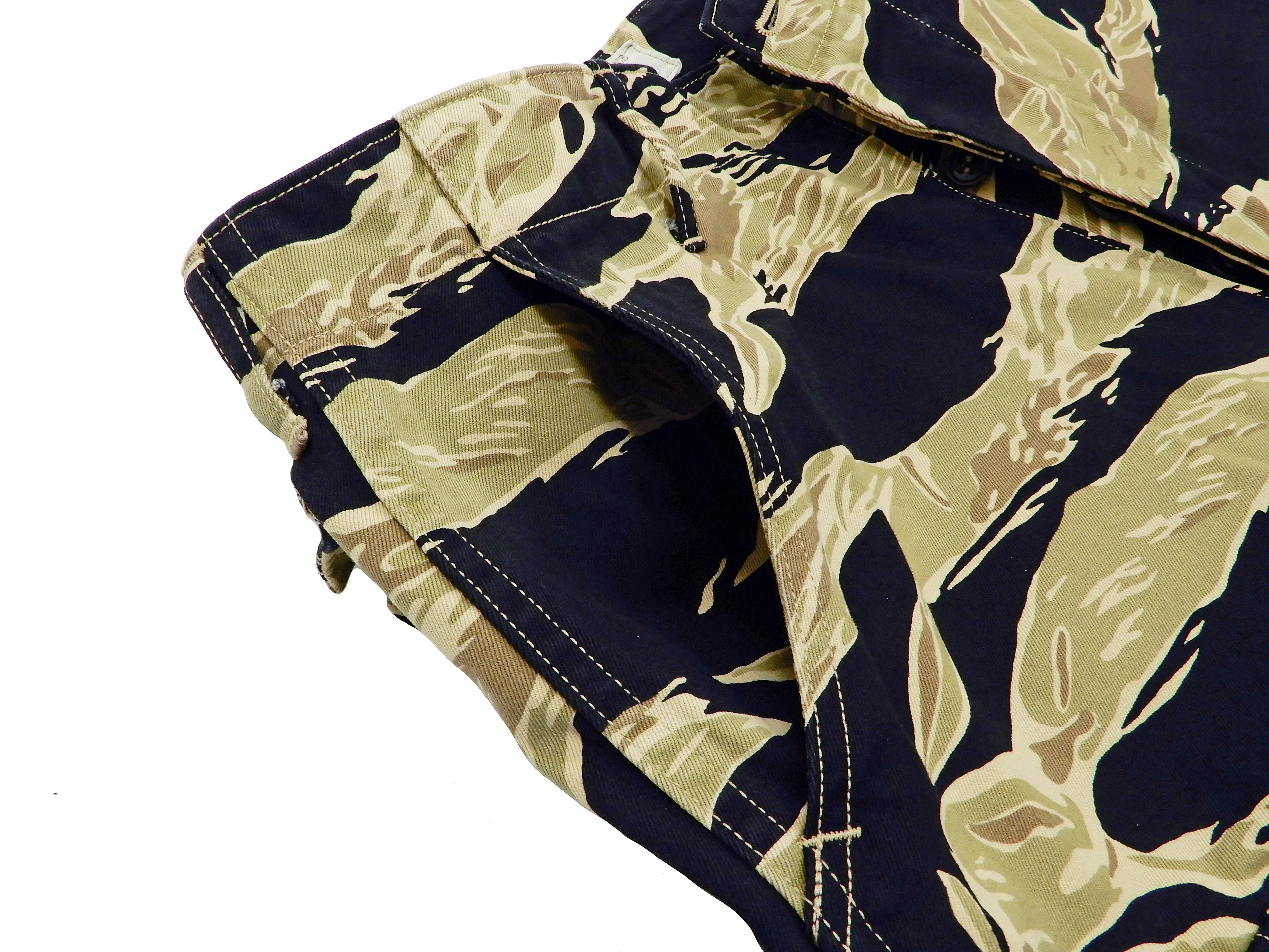 Buzz Rickson Camo Cargo Pants Men's Military Golden Tiger Camouflage Trousers BR41903