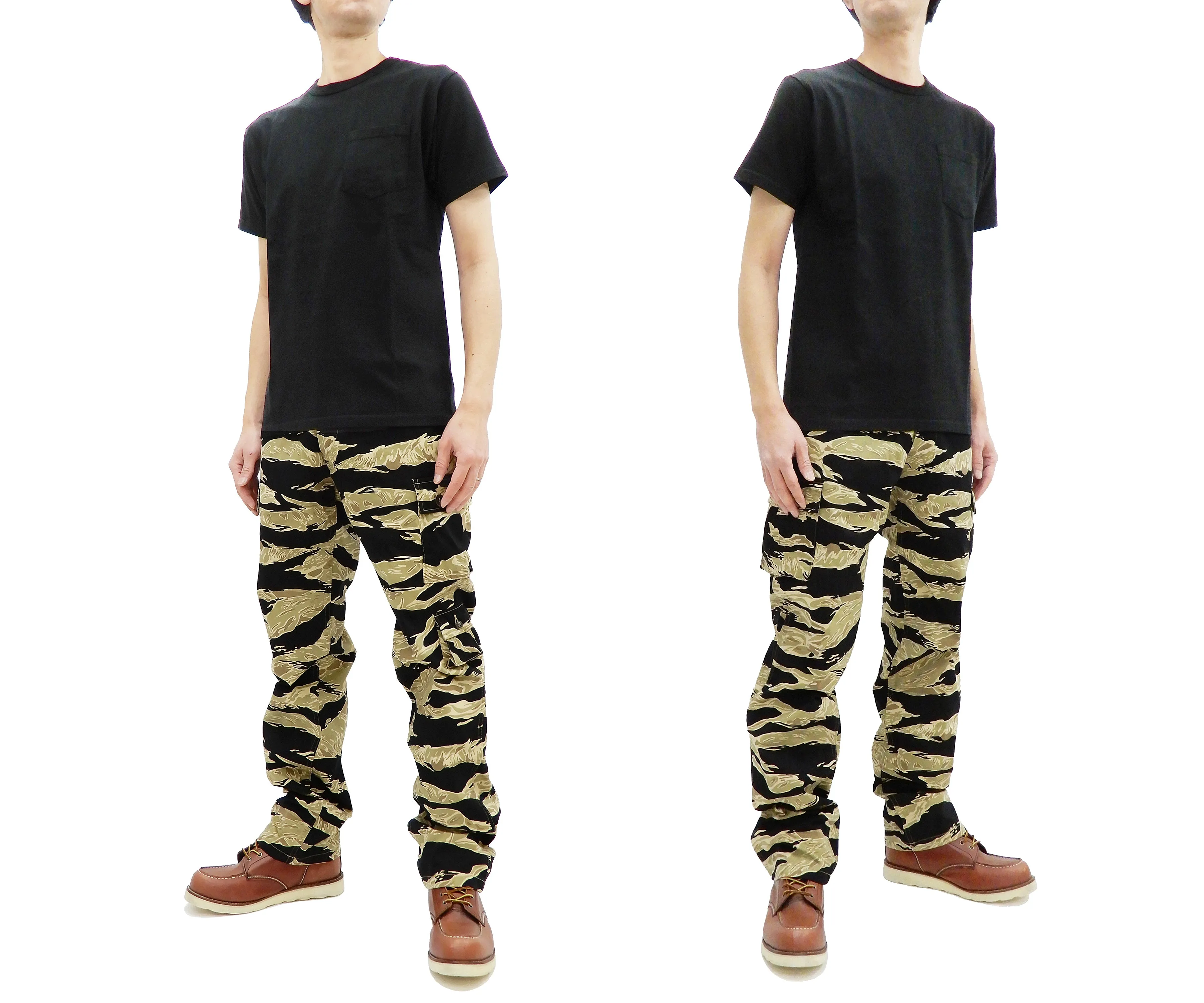 Buzz Rickson Camo Cargo Pants Men's Military Golden Tiger Camouflage Trousers BR41903