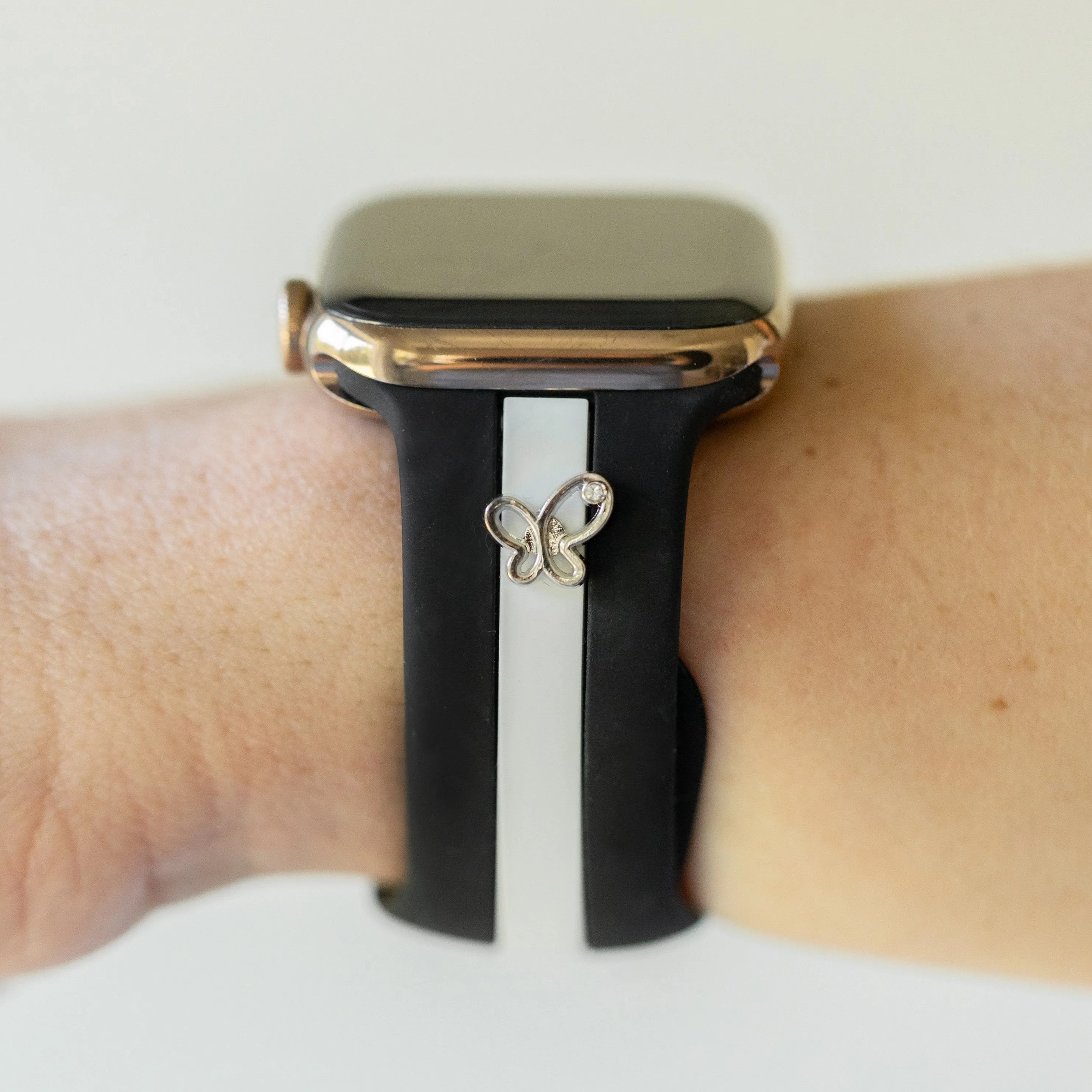 Chasing Butterflies 🦋 Midnight Black & White Smart Watch Band