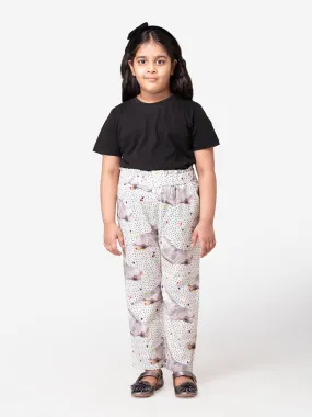 Hoop Hippo Kids Cotton Linen Sandprint Pants