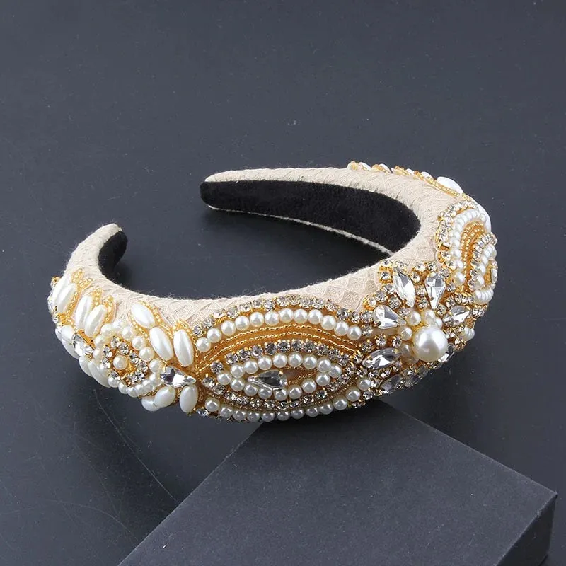 Luxury French Bohemia Crystal Sponge Head Band - Hair Band For Woman