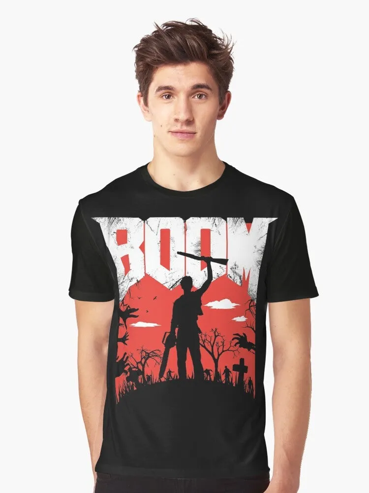 "Boomstick" Evil Dead Graphic T-Shirt