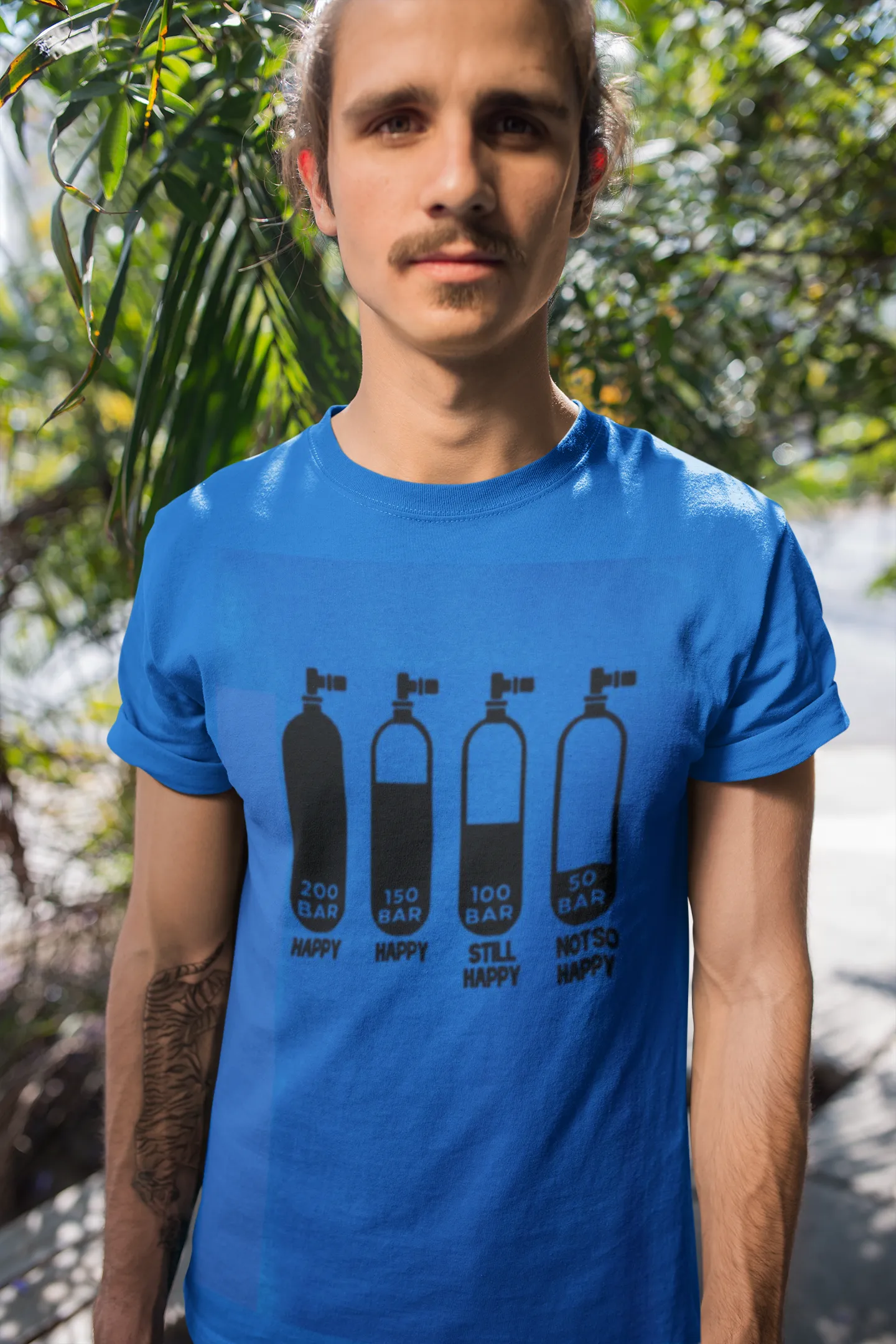 Scuba diving T-Shirt for Men | Happy or not so happy?