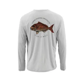 Simms Solar Tech L/S Tee Snapper