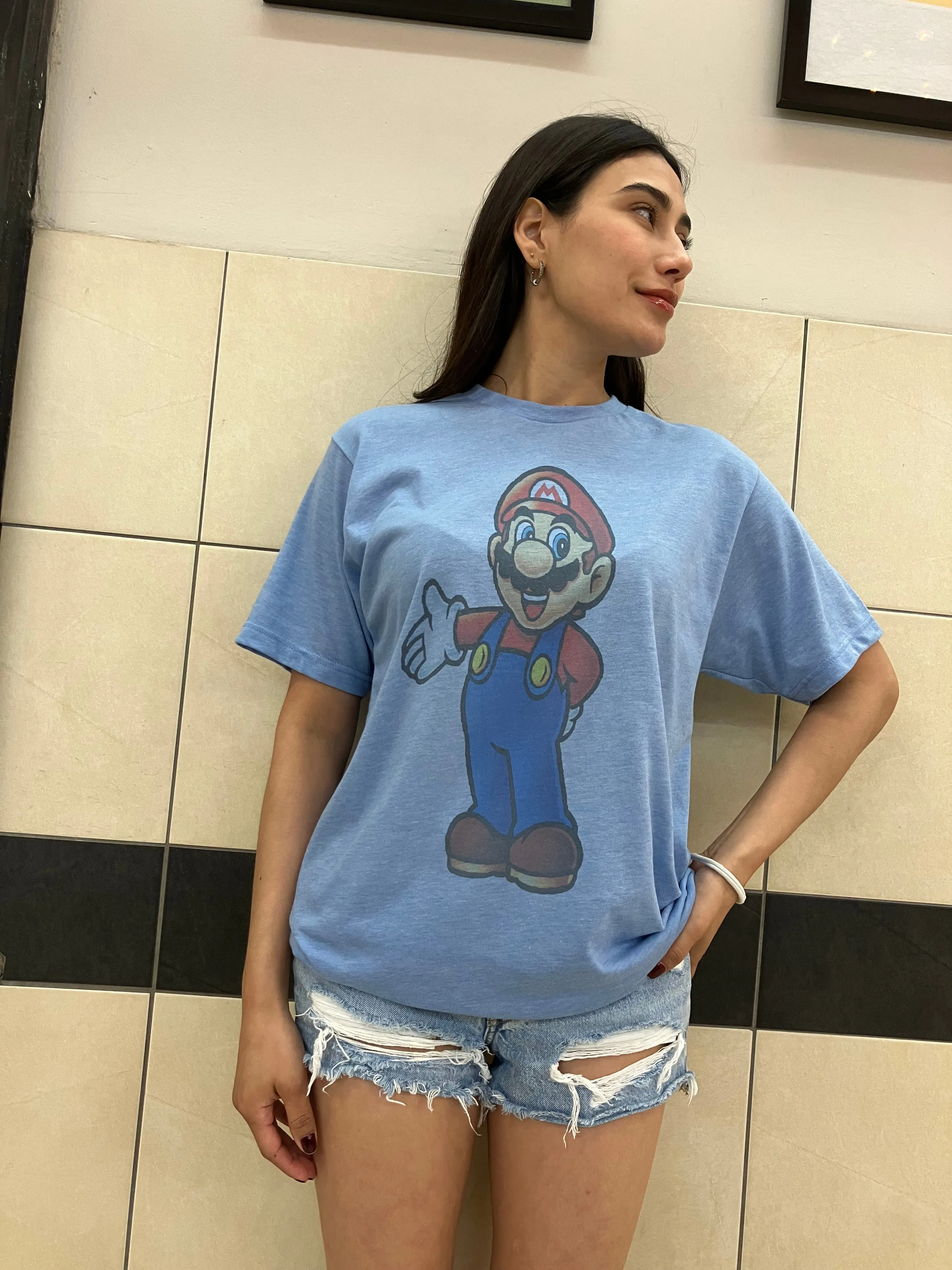 The Mario Bros Graphic Design T-shirt