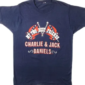 VINTAGE CHARLIE & JACK DANIELS TEE SHIRT SIZE MEDIUM